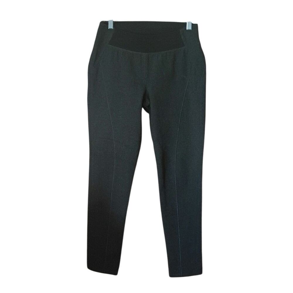 Lafayette 148 Women Medium Gray Pull-On Stretch Ponte Leggings